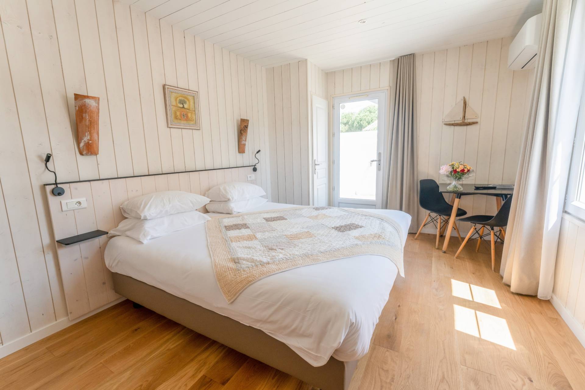 Chambre non-fumeur à l'hôtel Plaisir sur l'île de Ré